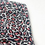 ZARA Woman Animal Print Spike Button Long Tab Sleeves Button Top, Size Large Photo 7