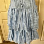 ZARA Trafaluc collection blue and white striped dress Photo 3