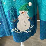 kim rogers Vintage Christmas Sweater With Snowman Photo 1