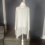 Women’s 2 Piece Set Gray Beaded Top & Matching Sheer Beaded Jacket Size 12 Photo 5