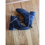 Dkode Soul Rockstud‎ leather combat Ankle boots Women's Size 36 Black Stud Photo 10