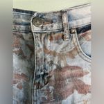 Free People  Womens Distressed Floral Cut Off Denim Jean Shorts Size 30 Photo 1