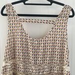 MITTOSHOP scoop neck sleeveless lace ruffled sundress open back size Medium Blue Photo 3