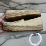 Sam Edelman  Women's Beige Canvas Cherlene Shoes Sz 8 Platform Slip-On Festival Photo 6