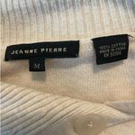 Jeanne pierre Sweater Women M Beige Oversized Collar Cotton Comfy Minimalistic Photo 1