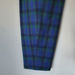 Talbots  Wool Blue Plaid Pleated Front Pants Photo 5
