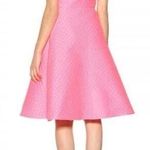 Prada V-Neck Sleeveless A-Line Textured Dress in Neon Pink Photo 1