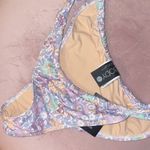 Cotton On gathered strapped brazilian bikini vintage faded floral L Photo 5