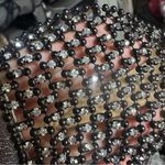 Thalia Sodi  Gold-Tone Rhinestone Wedges 8.5 Photo 3