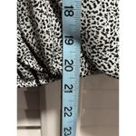 Sienna Sky  Cream/Black Dots Chiffon Long Sleeve‎ Blouse Elastic Hem Size Small Photo 3