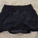 Size 4 Camo Lululemon Althetic Skirt Black Photo 0