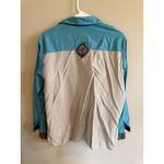 Napa Valley Petites Women's Embroidered Patchwork Button Up Shirt Size M Blue Size M Photo 2