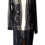 Boutique  Embroidered Lace Kimono Duster Top Photo 0