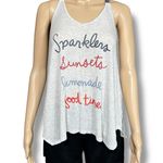Eyeshadow Womens Tank Top Sparklers Sunsets Lemonade Good Times 4th of July Gray Photo 0