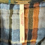 Free People  Western Bohemian Muslin Embroidered Magical Plaid Shirt Small Fall Photo 8