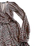 LTS Long Tall Sally Animal Print Long Sleeve Jumpsuit Stretch Comfy Size 6 Photo 3