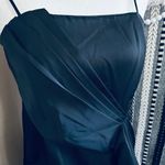 Lulus Romantic Allure Black Satin Asymmetrical Mini Dress Size M Photo 6