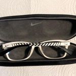 Nike 5509 010 Black White Square Eyeglasses Frames 48-17 130 Designer W/ Case Photo 2