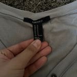 Forever 21 Grey Fitted Buttoned Bodysuit Photo 2