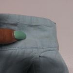 Madewell  Blue Heron Pull-On Straight Crop Pant Linen Casual Beach Size 10 Photo 5