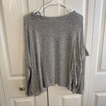 Label of Graded Goods  LOGG gray slouchy ruffle top size medium Photo 5