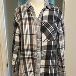 Aerie Soft Gauze Plaid Button Down Top Photo 0