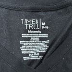 Time And Tru Black Fitted Short Sleeve T-Shirt Photo 1