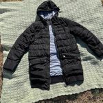 Forever 21  long black puffer winter jacket sweatshirt lined 
Women’s M medium Photo 0