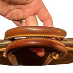 ETRO Vintage Paisley Bag Leather Briefcase Travel Office Dual Top Handle Lined Photo 11