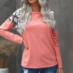 Lovey’s Boutique NEW Pink Leopard Snakeskin Top Photo 0
