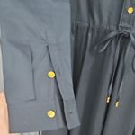 Donna Karan  Elegant Black Button-Down Dress Photo 3