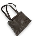 Perlina ‎ Dark Brown Soft Leather Tote Bag Laptop Business Shoulder Handbag Photo 0