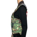 Denim & Supply Ralph Lauren  Distressed Flag Camo Vest Jacket M Military Vintage Photo 2