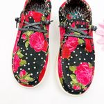 Ariat  X Rodeo Quincy Punchy Polka Dot Hilo Shoes Floral Rose Print Slip On Photo 5