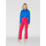Callas Stella Cropped Trousers in Laundered Velvet Pink Size 38 Photo 4
