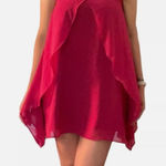 BCBGeneration  Pink Mini‎ Dress size XXS Berry Layered Flowy Fairy Goth Event Photo 0