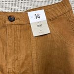 Denim & Co  dark tan brown corduroy cargo mini skirt sz 10  NWT Photo 1