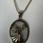 Gold Over 925 Ster Silver Guardian Angel Necklace 18” Photo 3