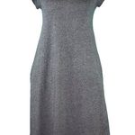 FOR THE REPUBLIC  Gray V-Neck T-Shirt Dress Size Medium Cotton Blend Pockets Photo 0