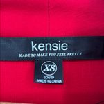 Kensie Stitch Fix  Red Mally Ponte Asymmetrical Draped Knit Jacket Size Small Photo 2