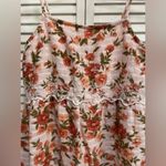 American Eagle  Floral Sundress‎ Mini Adjustable Straps Size XS Lined Orange Photo 1