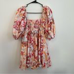 Abercrombie & Fitch  Small Floral Emerson Poplin Puff Sleeve Mini Dress Cotton Photo 5