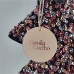 Camila Coelho  Black and Pink Sequin Mini Skirt Photo 6