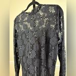 H&M Women’s Elegant Floral Lace Long Sleeve Top Classic Sheer Chic Blouse Large Photo 1