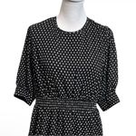 L'Academie  x Revolve The Selena Mini Dress Polka Dot Open Back Black A Line XXS Photo 8
