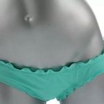 Victoria's Secret NWOT Victoria’s Secret Cheeky Ruffle Bikini Bottoms Size XS Aqua Green Photo 2