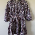 J.Crew Palermo Smocked Waist Mini Dress in Floral Bouquet Linen Sail Blue NEW Photo 0