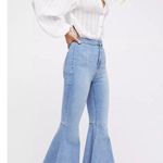 We The Free People Just Float On Wide Flare Raw Distressed High Rise Jeans 25 Photo 0