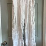 Caslon  Women's L White 100% Linen Summer Fall Long Slacks Pants Trousers Photo 0