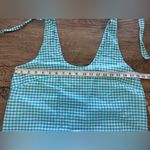 Amanda Uprichard Amanda‎ Uprichard teal gingham sleeveless dress size large Photo 5